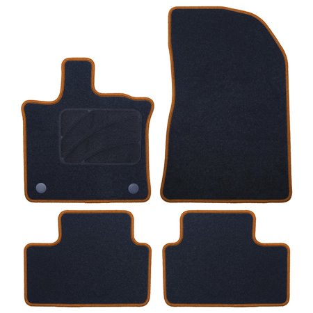 ALFOMBRA A MEDIDA RENAULT CAPTUR (2020-PRESENTE) 5PZ RIBETE AMARILLO