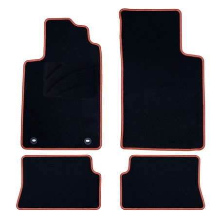 ALFOMBRA A MEDIDA OCC DESIGN RENAULT MEGANE I CABRIO (1997-2003) 5 PZ NARANJA