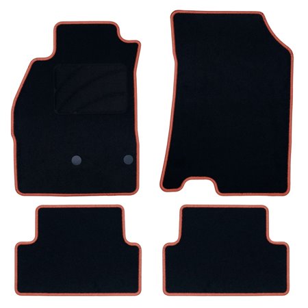 ALFOMBRA A MEDIDA OCC DESIGN RENAULT MEGANE III (2009-2016) 5 PZ NARANJA