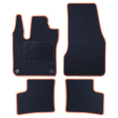 ALFOMBRA A MEDIDA RENAULT TWINGO (2014-2019) 5PZ RIBETE AMARILLO