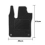 ALFOMBRA A MEDIDA RENAULT TWINGO (2014-2019) 5PZ RIBETE AMARILLO