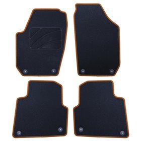 ALFOMBRA A MEDIDA SKODA ROOMSTER (2006-2015) 5 RIBETE AMARILLO