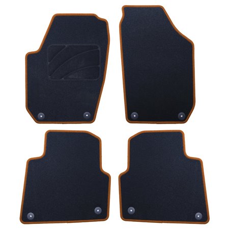 ALFOMBRA A MEDIDA SKODA ROOMSTER (2006-2015) 5 RIBETE AMARILLO