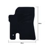 ALFOMBRA A MEDIDA SSANGYONG RODIUS (2004-2013) PRECIO XXL XXL RIBETE NARANJA
