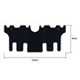 ALFOMBRA A MEDIDA SSANGYONG RODIUS (2004-2013) PRECIO XXL XXL RIBETE NARANJA