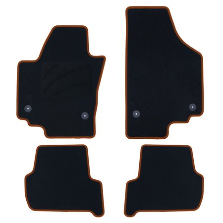 ALFOMBRA A MEDIDA SEAT ALTEA XL (2006-2015) 5PZ RIBETE AMARILLO