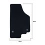 ALFOMBRA A MEDIDA SEAT ALTEA XL (2006-2015) 5PZ RIBETE AMARILLO