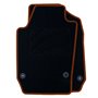 ALFOMBRA A MEDIDA SEAT IBIZA 6J FAMILIAR 3 Y 5 PUERTAS (2008 - 2017) RIBETE AMARILLO
