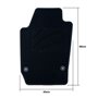 ALFOMBRA A MEDIDA SEAT IBIZA 6J FAMILIAR 3 Y 5 PUERTAS (2008 - 2017) RIBETE AMARILLO