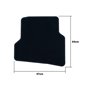 ALFOMBRA A MEDIDA SEAT IBIZA 6J FAMILIAR 3 Y 5 PUERTAS (2008 - 2017) RIBETE AMARILLO