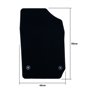 ALFOMBRA A MEDIDA SEAT IBIZA 6J FAMILIAR 3 Y 5 PUERTAS (2008 - 2017) RIBETE AMARILLO