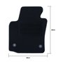 ALFOMBRA A MEDIDA SEAT LEON MK1 (1999-2006) 5PZ RIBETE AMARILLO