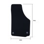 ALFOMBRA A MEDIDA SEAT LEON MK1 (1999-2006) 5PZ RIBETE AMARILLO