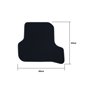 ALFOMBRA A MEDIDA SEAT LEON MK1 (1999-2006) 5PZ RIBETE AMARILLO