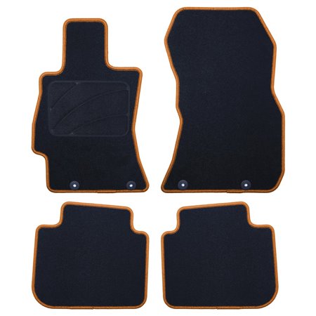 ALFOMBRA A MEDIDA SUBARU OUTBACK (2009-2015) 5 RIBETE AMARILLO