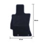 ALFOMBRA A MEDIDA SUBARU OUTBACK (2009-2015) 5 RIBETE AMARILLO