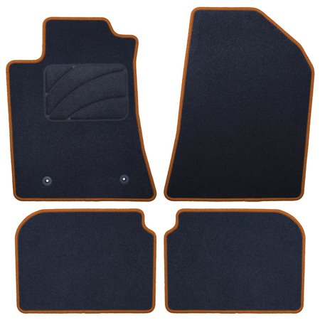 ALFOMBRA A MEDIDA TOYOTA AVENSIS (2003-2009) 5PZ RIBETE AMARILLO