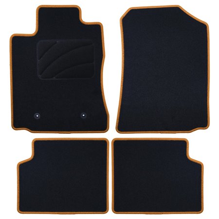 ALFOMBRA A MEDIDA TOYOTA COROLLA (2002-2007) 5PZ RIBETE AMARILLO
