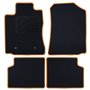 ALFOMBRA A MEDIDA TOYOTA COROLLA (2002-2007) 5PZ RIBETE AMARILLO