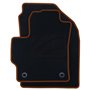 ALFOMBRA A MEDIDA TOYOTA COROLLA HYBRID SEDAN-SPORTS TOURER (2019-PRESENTE) 5PZ RIBETE NARANJA
