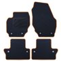 ALFOMBRA A MEDIDA VOLVO S60 (2010-2019) 5PZ RIBETE AMARILLO