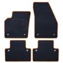 ALFOMBRA A MEDIDA VOLVO V50 (2004-2012) 5PZ RIBETE AMARILLO