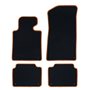 ALFOMBRA A MEDIDA VOLKSWAGEN BORA (1998-2005) 5PZ RIBETE NARANJA