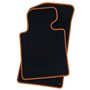 ALFOMBRA A MEDIDA VOLKSWAGEN BORA (1998-2005) 5PZ RIBETE NARANJA