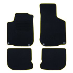 ALFOMBRA A MEDIDA VOLKSWAGEN GOLF I (1974-1983) 5PZ RIBETE AMARILLO