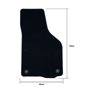 ALFOMBRA A MEDIDA VOLKSWAGEN GOLF VI (2008-2012) 5PZ RIBETE NARANJA