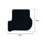 ALFOMBRA A MEDIDA VOLKSWAGEN GOLF VI (2008-2012) 5PZ RIBETE NARANJA