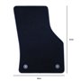 ALFOMBRA A MEDIDA OCC DESIGN VOLKSWAGEN GOLF VII (2012-2019) 5 PZ AMARILLO