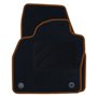 ALFOMBRA A MEDIDA VOLKSWAGEN POLO AW (2017) 5PZ RIBETE NARANJA