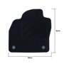 ALFOMBRA A MEDIDA VOLKSWAGEN POLO AW (2017) 5PZ RIBETE NARANJA