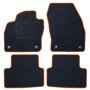ALFOMBRA A MEDIDA VOLKSWAGEN T-CROSS (2019-PRESENTE) 5PZ RIBETE AMARILLO