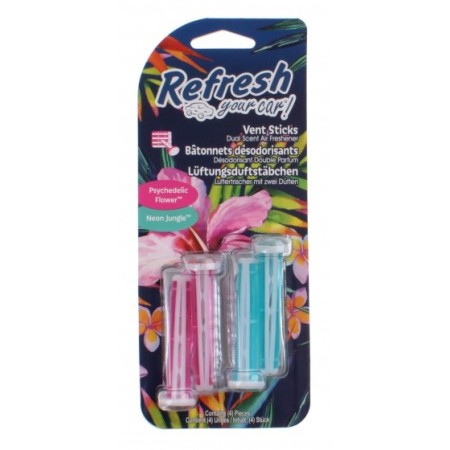 VENT STICKS AMBIENTADOR PSYCHED FLOWER/NEON JUNGLE