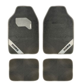 SET COMPLETO DE 4 PIEZAS ALFOMBRAS MOMO 012 UNIVERSALES NEGRO/BLANCO