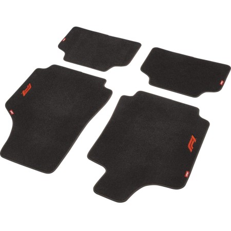 ALFOMBRA DE COCHE CM570 4TLG NEGRO/ROJO