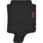ALFOMBRA DE COCHE CM570 4TLG NEGRO/ROJO