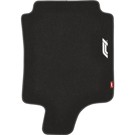 ALFOMBRA DE COCHE CM580 4TLG NEGRO/BLANCO