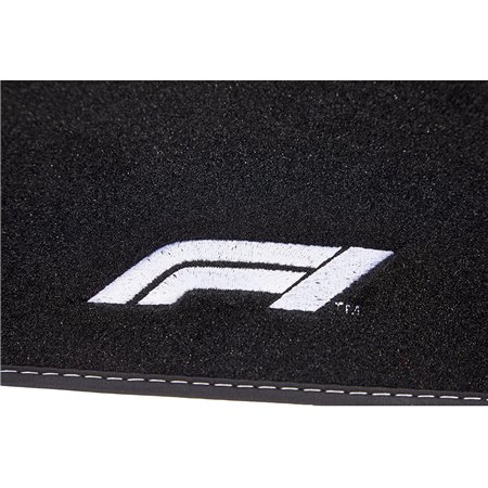 ALFOMBRA DE COCHE CM580 4TLG NEGRO/BLANCO
