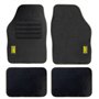 OMP SPEED JUEGO DE ALFOMBRILLAS PARA COCHE COLOR NEGRO 4 PIEZAS - ALFOMBRILLAS UNIVERSALES