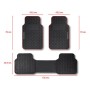 ALFOMBRA F500 NEGRO/ROJO PVC SPARCO 3 PIEZAS CS4
