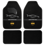 ALFOMBRILLAS DE COCHE RACING NEGRO-BLANCO RHD - JUEGO DE 4