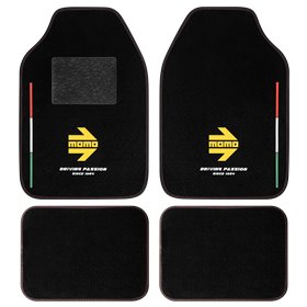 JUEGO DE ALFOMBRILLAS PARA AUTO MOMO ITALIA RHD - 4 PIEZAS