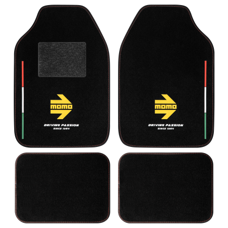JUEGO DE ALFOMBRILLAS PARA AUTO MOMO ITALIA RHD - 4 PIEZAS