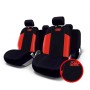 JUEGO DE FUNDAS PARA ASIENTOS DE COCHE OMP UNIVERSAL 11 PIEZAS NEGRO/ROJO