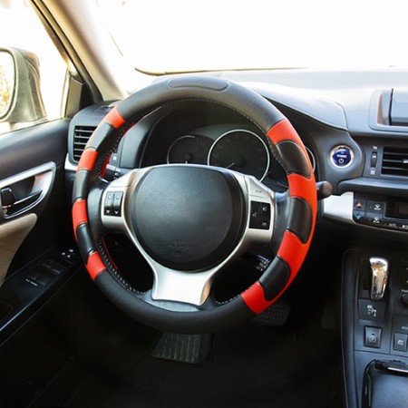 FUNDA VOLANTE GRIP NEGRO/ROJO CS 6