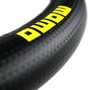 FUNDA VOLANTE MOMO CARBON UNIVERSAL NEGRO Y AMARILLO 38-39CM