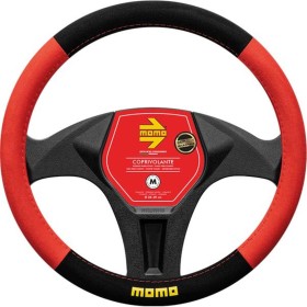 FUNDA VOLANTE MOMO EASY MICROF. RED-BLACK_M 38-39CM